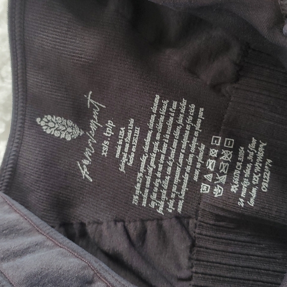 8. Free People Good Karma Bra Washed Black no logo - Picture 7 of 12